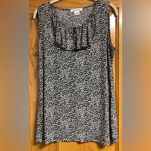 Liz Claiborne Tunic Style Sleeveless Top Size L